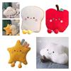 Ultra-soft Crystal Fleece Stuffed Fruit And Bread Plush Toys For Sleeping And Snuggling