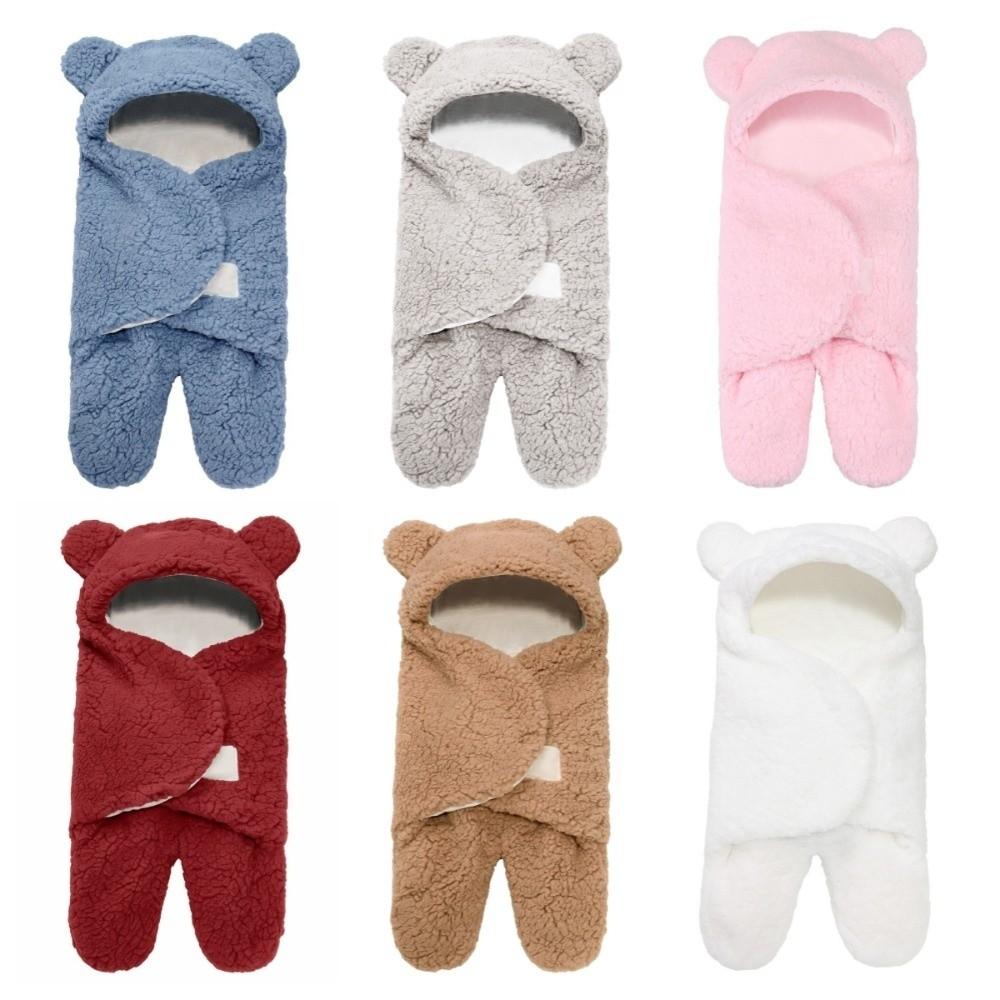 Thicken Newborn Baby Sleeping Bag Imitation Berber Fleece Baby Blanket Newborn Swaddle Wrap Winter