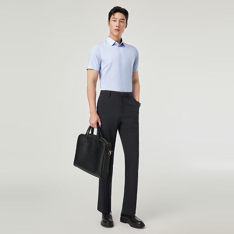 YOUNGOR Мужская летняя рубашка в полоску с коротким рукавом, стиль business casual, 2025