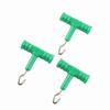 10 Pcs ABS Fishing Baiting Rig Tool Stainless Steel T Shape Handle Hook Fishing Baiting Rig Tool Rig Puller Knot Tools
