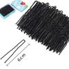 Women Invisible U-Shaped Hairpin Black Barrettes Wavy HairClip Girls Simply Hair Pins Metal Hair Grips Fashion Hair Accessories