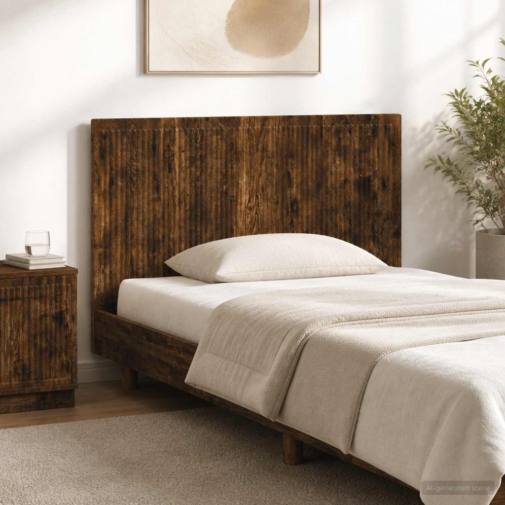Wall Mounted Headboard EDE Smoked Oak Engineered Wood