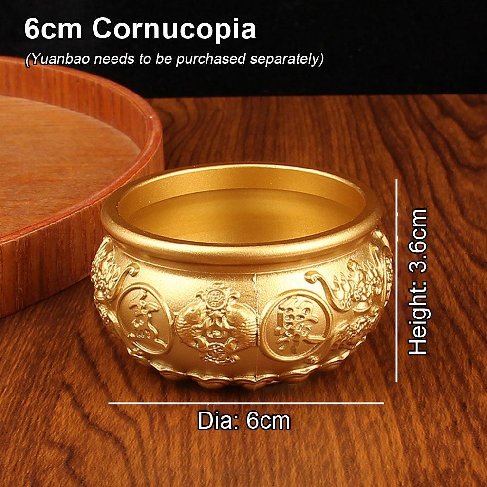 1Pcs Attract Wealth Brass Cornucopia Fortunate Desktop Small Ornament Treasure Bowls Home Decor