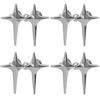 4pcs New Fashion Cross Star Waist Buckle Adjustable Pants Clips Waist Tightener No Sewing Metal Button Snaps for Jeans Decor