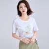 Fashion Printed Short-sleeved T-shirt Summer Women's New Korean Style Casual Loose Small Fresh Ins Top Round Neck
