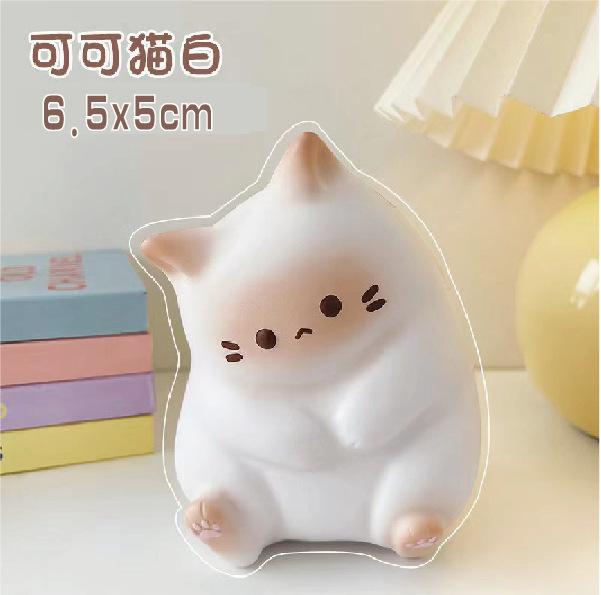 Очаровательные мультяшные кошки, игрушки-мялки для детей и взрослых, мягкие мячики из полиуретана, медленно восстанавливающие форму, поп-ит, фиджет-игрушки, подарки на Хэллоуин и Рождество