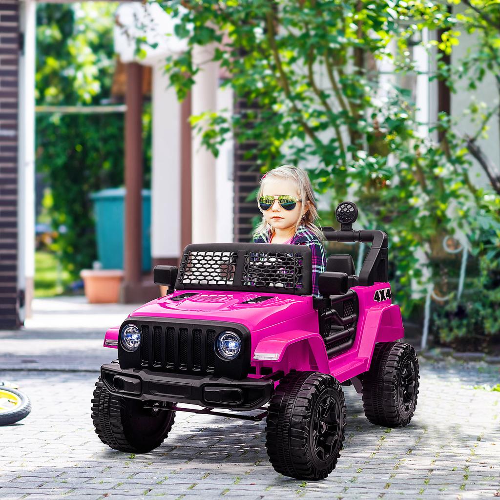 Kinder Electric Car 12V Electric Children s Car With Remote Control 2 Motor LED Horn For Children Aged 3 6 Years 100x65x72 Cm Pink