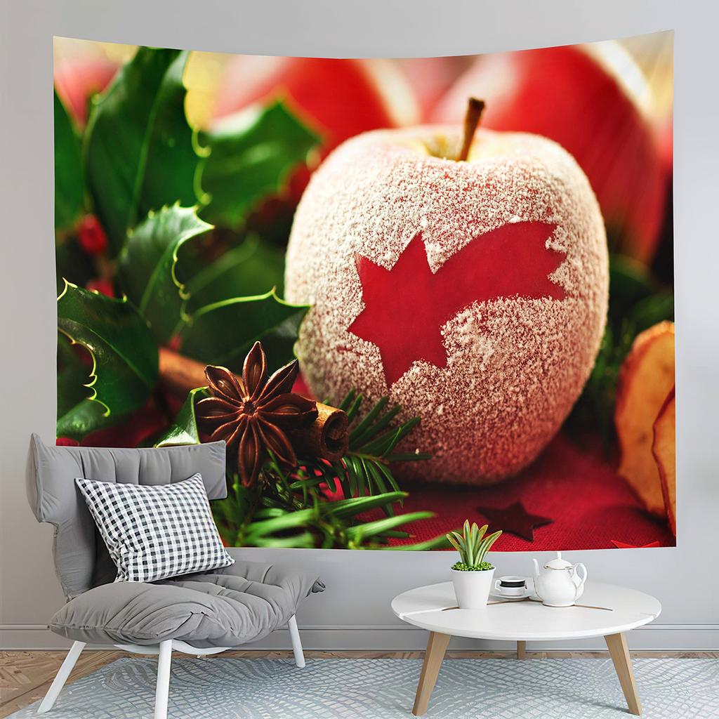 Рождественский гобелен Санта и олени доставляют подарки гобелен для дома, гостиной, спальни, общежития, настенное декоративное одеяло