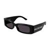 Balenciaga Прямоугольные Солнцезащитные Очки Черные Женские Очки BB0260S-001