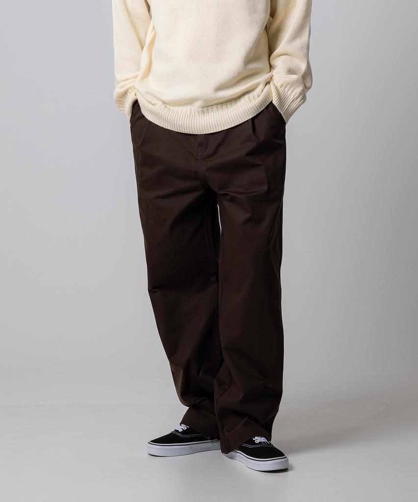 Dickies Свободные брюки чинос с одной складкой, коричневые