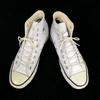 Converse Leather High-cut Sneakers 25.5 US7 off-white(USED)