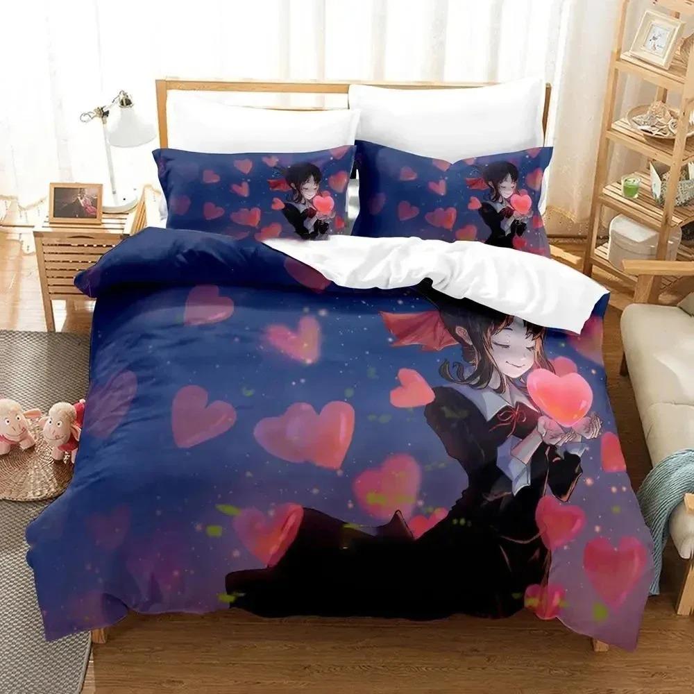 Anime KaguyaSama Love Is War Bedding Collection Duvet Cover Bed Collection Quilt Cover Pillowcase Comforter King Queen Size Boys Adult S