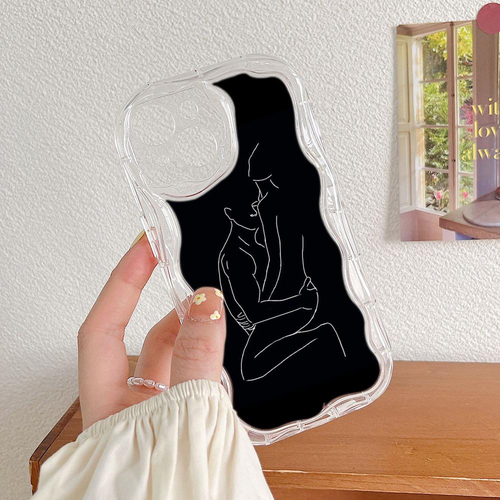 Ae79 femme Framed Black Art защитные чехлы для телефонов Xiaomi Poco X5 F6 Redmi Note 13 12 11 Pro 13C 12C A3 Huawei Honor 90 Wave TPU задняя крышка