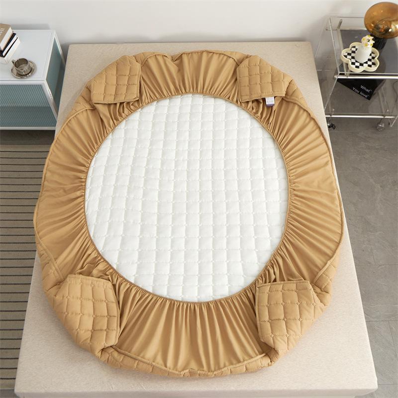 3 PCS Non-slip Sheet 7 Colors Solid Color Cotton Soft Sheet Mattress Cover Elastic Sheet Mattress Cover