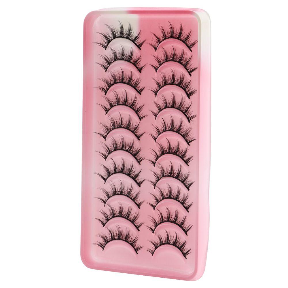 Wispy Cat-Eye Makeup Dramatic Fake Eyelashes Manga Lashes Anime Lashes Cosplay Lashes Mink Lashes