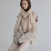 SOFT SEOUL Jacquard Knit Muffler [Beige]
