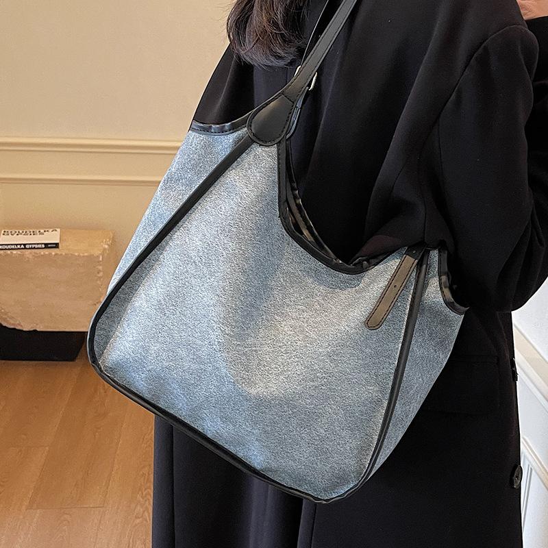 Большая вместительная сумка для поездок на работу, новый стиль, модная фактурная сумка для женщин, модная универсальная сумка на одно плечо