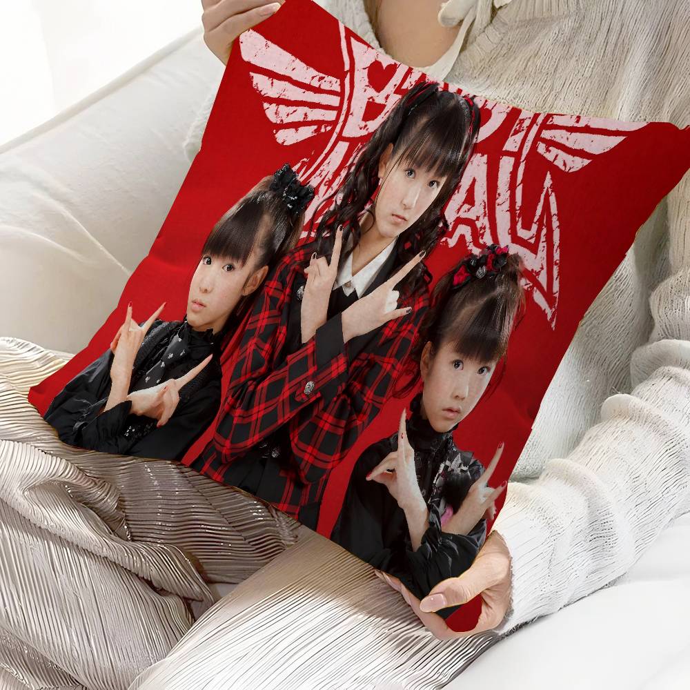 Подушка с принтом группы BABYMETAL, персонализированная, чехол от пыли, для спальни, детской вечеринки, наволочка, подарок на день рождения ребенку