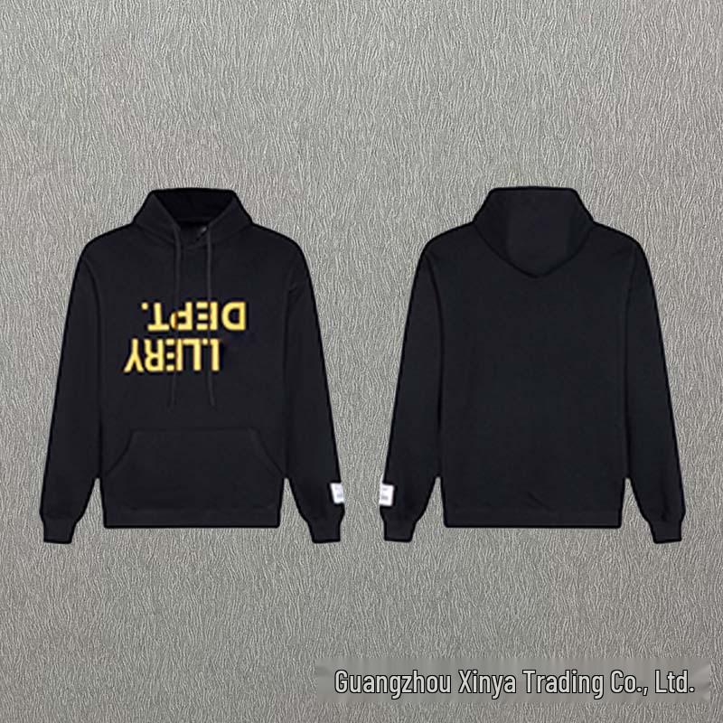 GALLERY DEPT Ink Splatter Graffiti Unisex Cotton Hoodie Set - Autumn Loose Fit