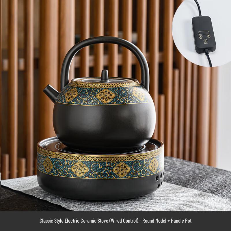 Mordor Lanka Ancient Charm Electric Ceramic Tea Set