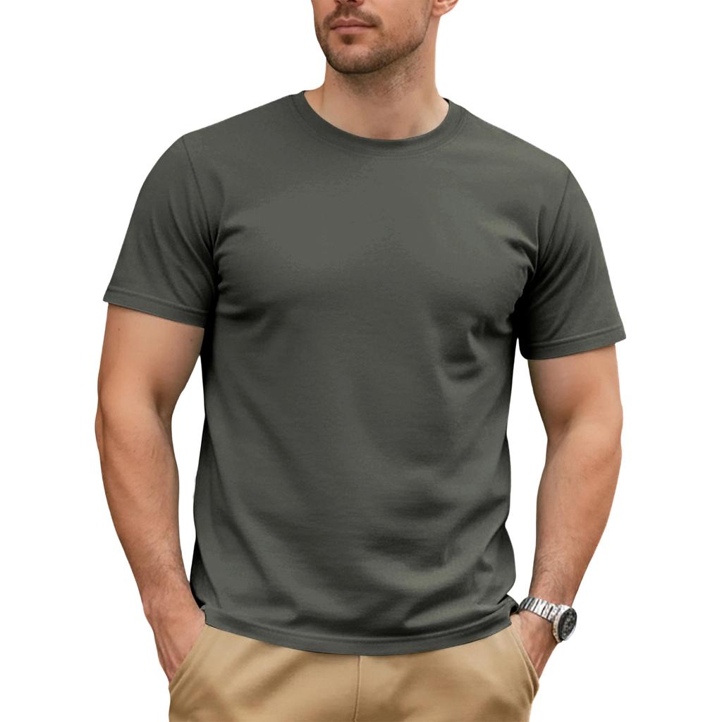 Mens T-Shirts Crew Neck Cotton T Shirts for Men Classic Fit T Shirt Men Short Sleeve T-Shirts for Man Casual Style