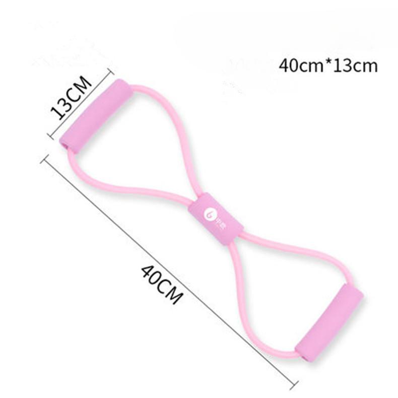 Натяжной канат для расширения груди для фитнеса, восьмизначная эластичная трубка, бытовой расширитель груди, TPE, гальванический натяжной канат, восьмизначный натяжитель