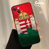 Hungary Flag Case For iPhone 13 12 11 14 15 16 Pro Max XR XS X Plus  12 13 Mini Bumper Cover Capa