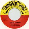 7inch Record LINVAL THOMPSON / SCIENTIST - Jah Is Coming None Thompson Sound 1980 Jamaica Reggae, Ska & Dub