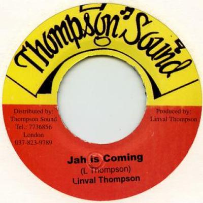 7-дюймовая пластинка LINVAL THOMPSON / SCIENTIST - Jah Is Coming none Thompson Sound 1980 Ямайка Регги, Ска и Даб