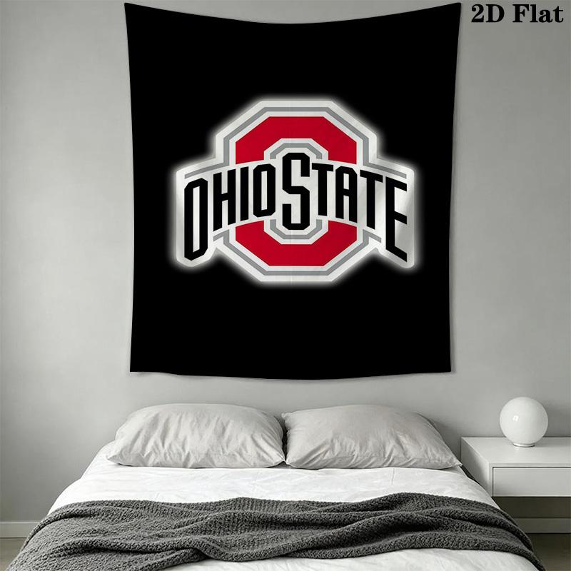 Ohio State University Logo Bedding 1 Duvet Cover 2 Pillowcase Without Core Christmas Birthday Gift Duvet Cover And Pillowcase Bedding Set