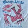 Хлопковая белая футболка унисекс Great White Band, размер универсальный, из коллекции Twice Shy Tour