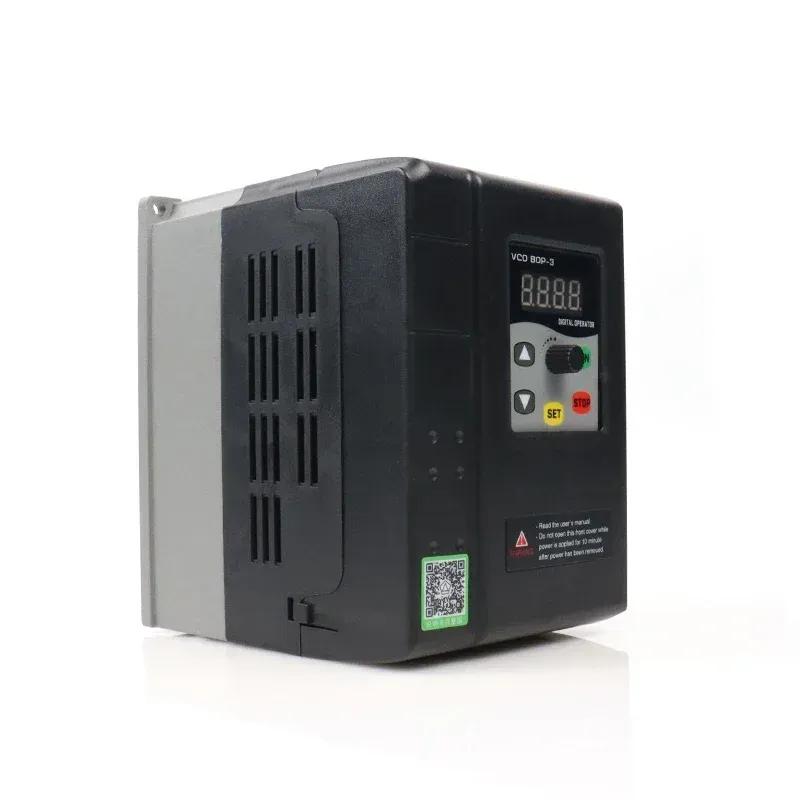 VFD 1phase to 3phase or 3phase to 3phase 220V 380V 0.75/1.5/2.2/3KW Variable Frequency Converters Vector Motor Speed Controller