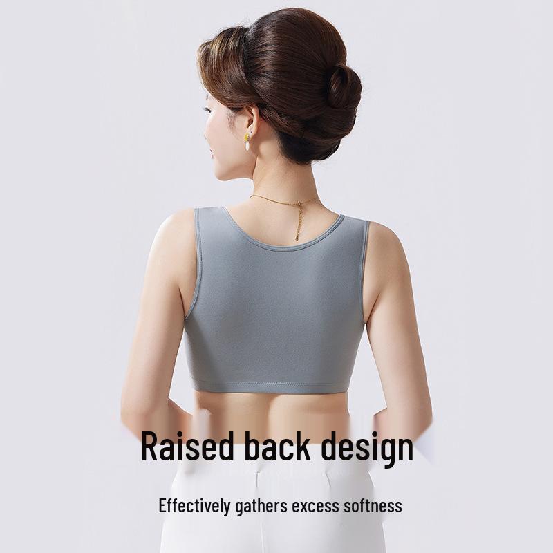 Женский бюстгальтер с передней застежкой без косточек - Теплый, Дышащий, Удобный, Зимний пуловер с начесом, Большого размера