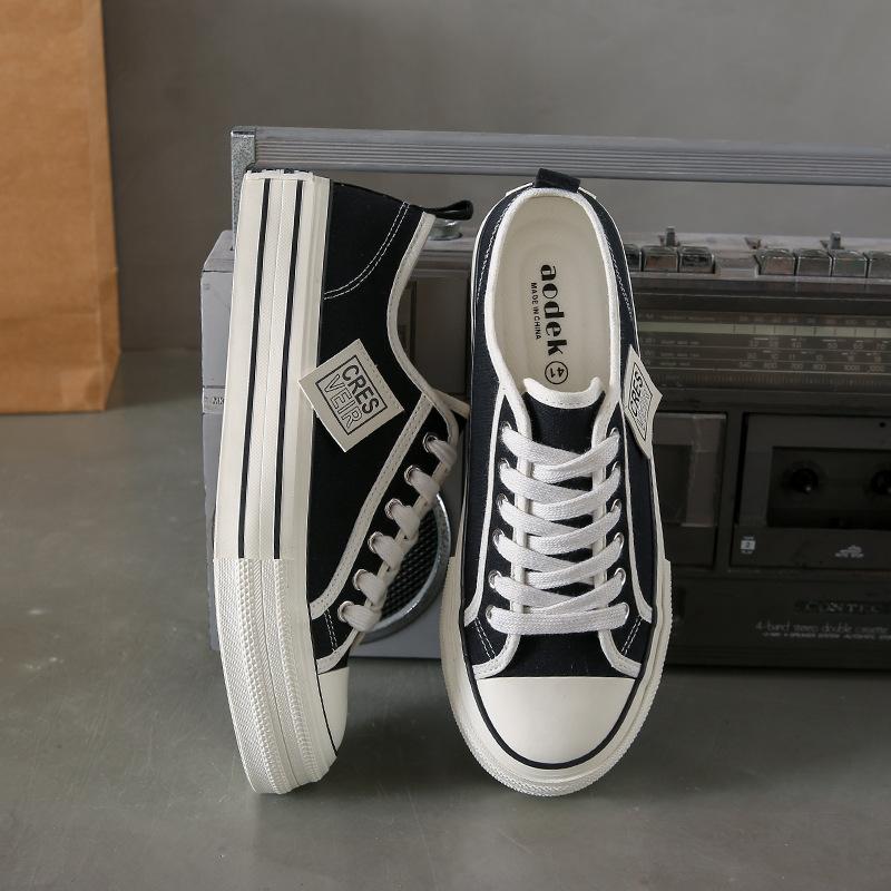 Корейская версия парусиновых туфель, мужская летняя новая универсальная студенческая дышащая обувь на толстой подошве, повседневная трендовая мужская обувь 2422