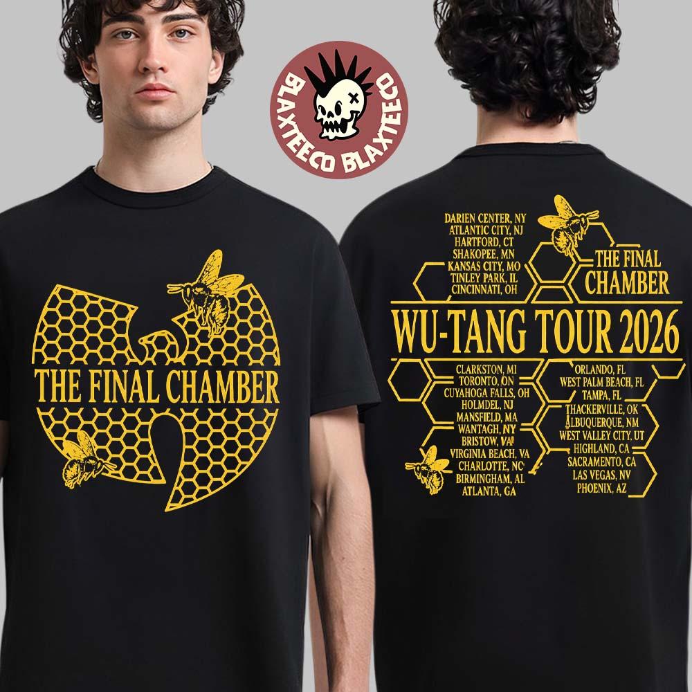 Wu-Tang Clan The Final Chamber Tour 2026 North America Merch Bee Comb T-Shirt