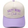 Шляпа тракера с вышивкой SALTY MOMS, яркая, с сочетанием цветов, бейсболка, для улицы, защита от солнца, папина шляпа, женская
