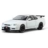 1/32 Nissan GTR R34 Skyline Уличная Версия Суперкар Литая Модель Машины Сплав Металл Салон Автомобиля Аксессуары Украшение Автомобили Мальчик