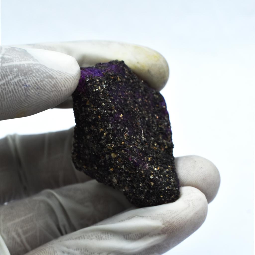 Uncut Rough 118.35 Carat Purple CERTIFIED Raw Sapphire Natural Loose Gemstone