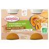Petit Pot Bébé Potimarron Vert Butternut - Bio - 2x130g - Dès 4 Mois
