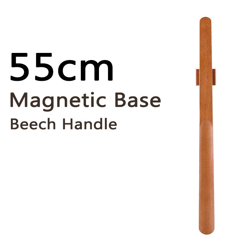 55CM Wooden Long Handle Magnetic Shoehorn Long Shoe Spoon Horn for Shoes Wear Shoe Easier