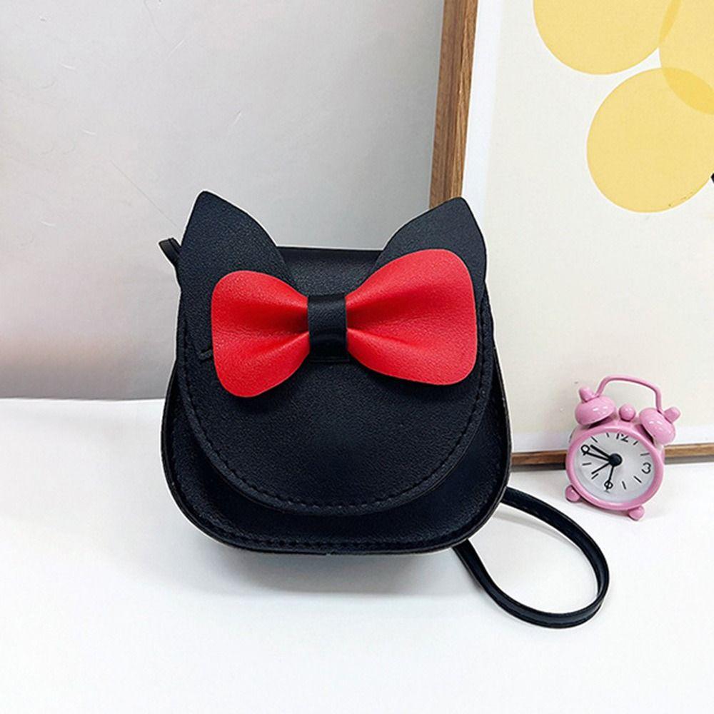 Fashion Princess Kids Crossbody Bag Bow Cartoon Mini Shoulder Bags Kids Small Bag Children