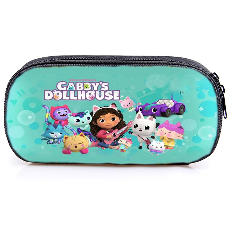 Кукольный домик Gabby's, пенал Gabby Cat, сумка для девочек, большая вместительная коробка для ручек, органайзер, школьные принадлежности, офисные принадлежности, канцелярская сумка