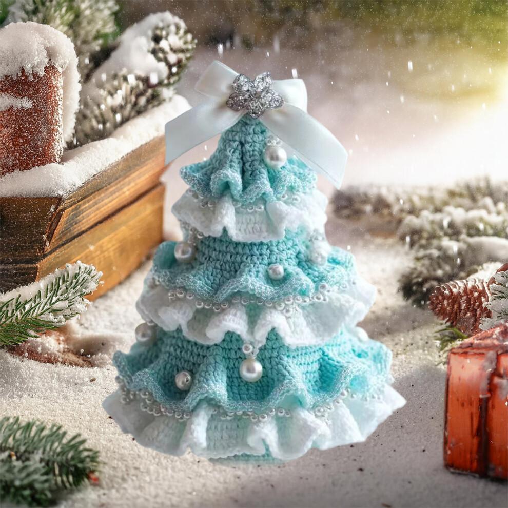 Crochet Christmas Bows Kits Hanging Decoration Easy Install-B
