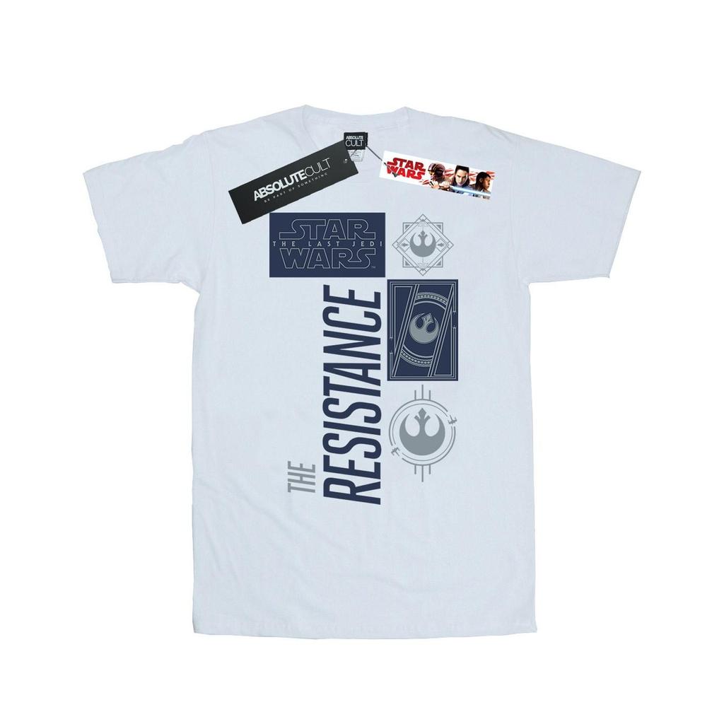 Star Wars Womens/Ladies The Last Jedi The Resistance Cotton Boyfriend T-Shirt