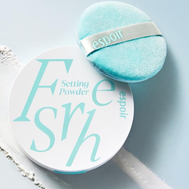 Espoir [эксклюзивное предложение июня All Young Pick] Espoir Fresh Setting Powder 9 г Реклама + бесплатный Fresh Setting Fixer 30 мл [мини] 3 г