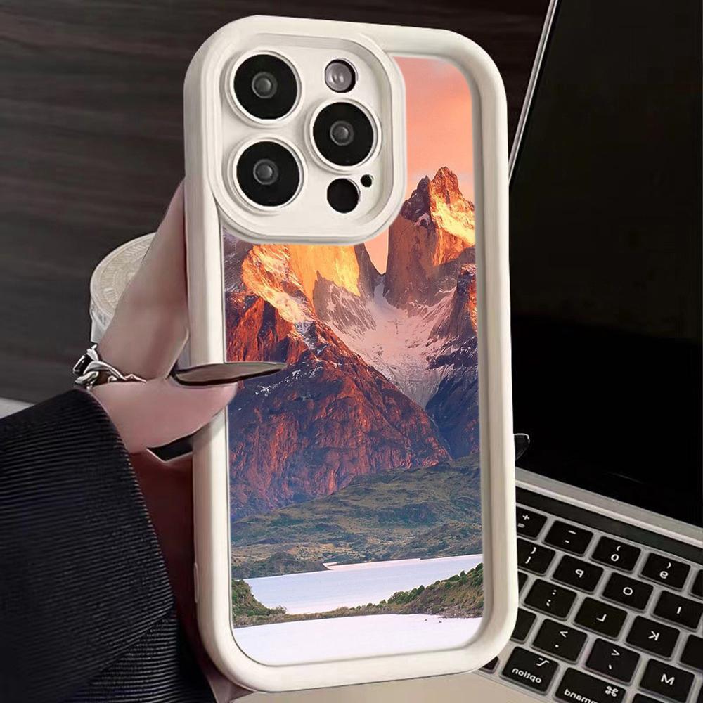 LZ25 Mountain Peak Forest Snow силиконовый чехол для телефона Infinix Smart 9 Hot 40i Tecno Camon20 Moto G22 G30 OnePlus Google Pixel 9 противоударный чехол на заднюю панель