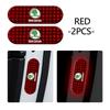 CTGI2 Car Reflective Stickers Warning Reflective Tape Decorating Accessories For Skoda octavia a5 a4 mk1 2 fabia superb rapid mk3 yeti