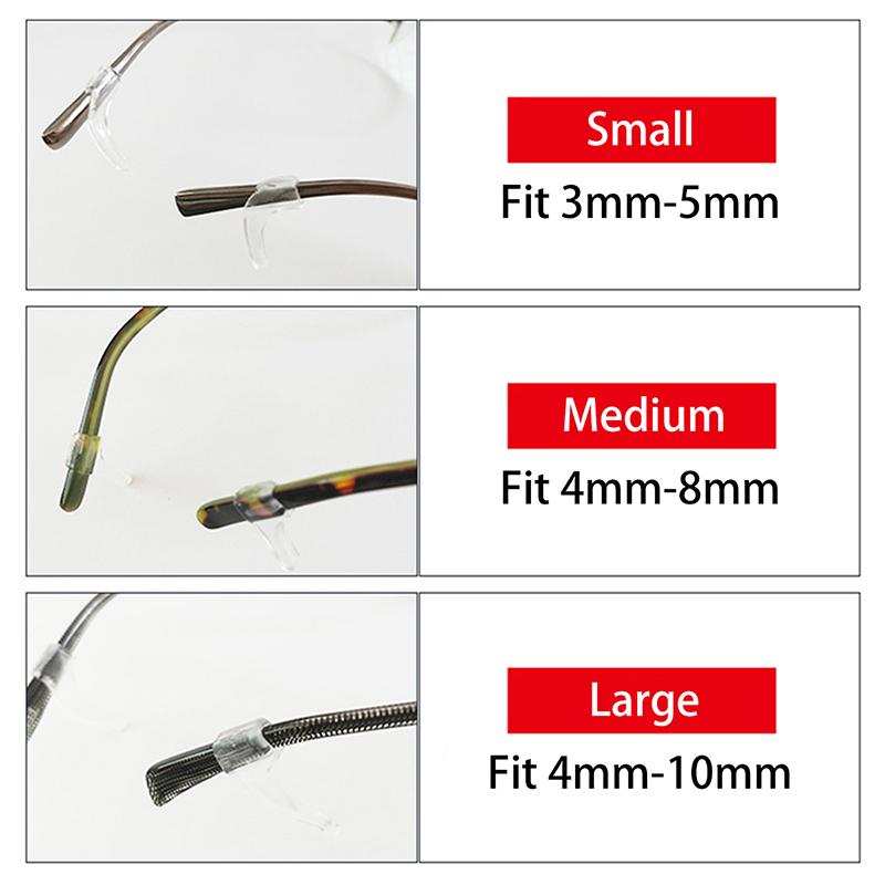 10 пар в наборе Силиконовые крючки для очков за уши Эластичные Нескользящие Заушники для очков Высококачественные Мягкие Фиксаторы для очков Набор