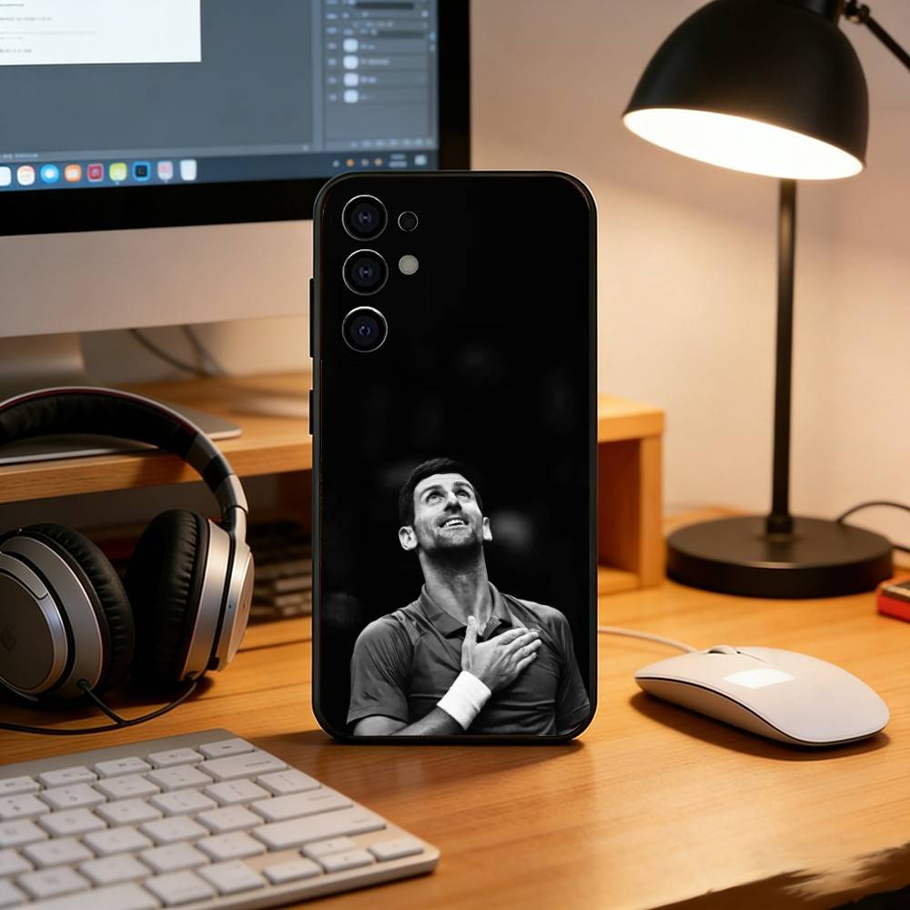 Novak Djokovic Phone Case For Samsung S25,S24,S21,S22,S23,S30,Ultra,S20,Plus,Fe,Lite,Note,10,Black Cover