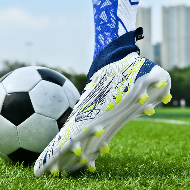 High Top Football Shoes Primary School Students TF Broken Nails Youth AG Long Nails Adult Lawn Game Training Shoes Men and Women 2025